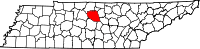 State map highlighting Wilson County