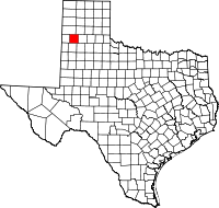 State map highlighting Castro County