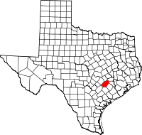 State map highlighting Fayette County