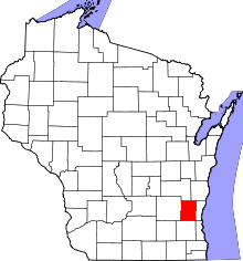 State map highlighting Washington County