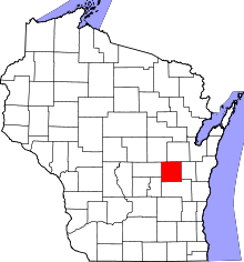 State map highlighting Winnebago County
