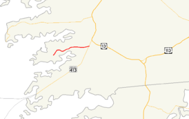 A map of Somerset County, Maryland showing major roads. Maryland Route 361 runs from Upper Fairmount east to MD 413 near Westover.