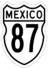 Federal Highway 87 shield