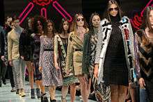 Final Walk through of the 2014 Miami Fashion Week show of Custo Barcelona.