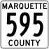 County Road 595 marker