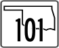 State Highway 101 marker