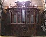 Pipe organs inside the Église du Saint-Esprit in Aix-en-Provence