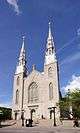 Exterior view of Notre-Dame Cathedral Basilica from Sussex Drive