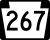 PA Route 267 marker