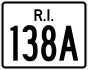 Route 138A marker