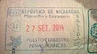 Exit stamp
