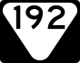 State Route 192 marker