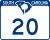 SC Highway 20 marker