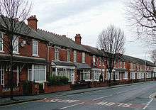 Terraced housing in Wolverhampton