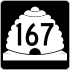 State Route 167 marker