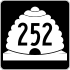 State Route 252 marker