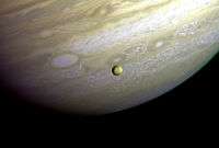 A transit of Io across Jupiter, July 9, 1979