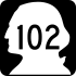 State Route 102 marker