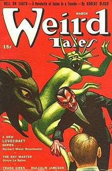 Demonic figures appear to menace a man