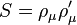 S = \rho_\mu \rho'_\mu \,
