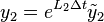 y_2 = e^{L_2 \Delta t} \tilde y_2