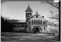 EAST FRONT ELEVATION - Oliver Ames Free Library, 53 Main Street, North Easton, Bristol County, MA.tif
